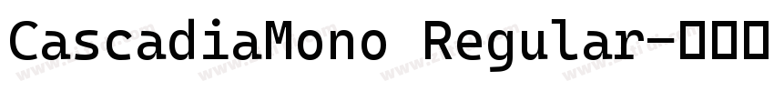 CascadiaMono Regular字体转换